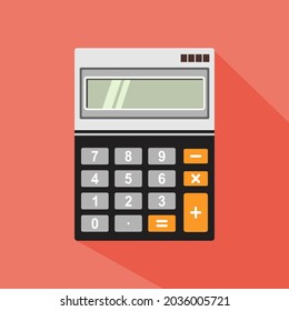Calculator icon flat design inspiration vector, calculator flat design.