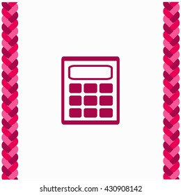 Calculator icon Flat Design. Isolated Illustration.