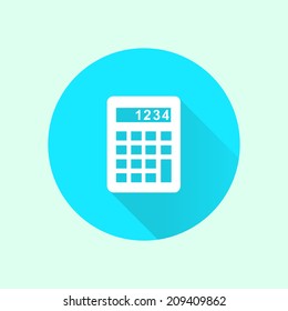 Calculator icon. Flat design style. Eps 10