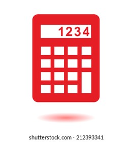Calculator icon. Flat design style. Eps 10