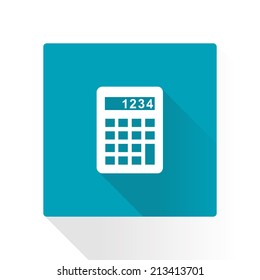 Calculator icon. Flat design style. Eps 10