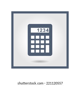 Calculator icon. Flat design style. Eps 10
