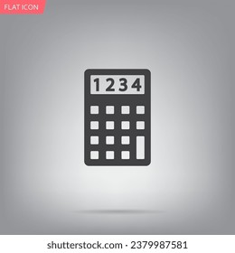 Calculator icon. Flat design style. Eps 10