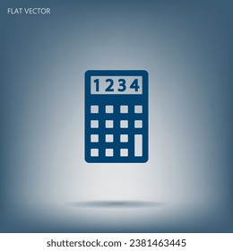 Calculator icon. Flat design style. Eps 10
