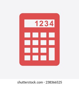 Calculator icon. Flat design style. Eps 10