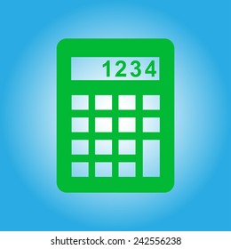 Calculator icon. Flat design style. Eps 10