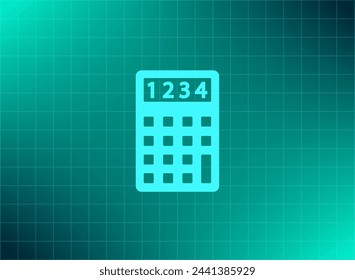 Calculator icon. Flat design style. Eps 10