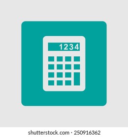Calculator icon. Flat design style. Eps 10