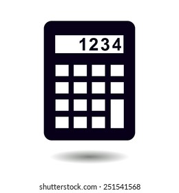 Calculator icon. Flat design style. Eps 10