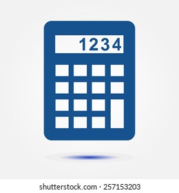 Calculator icon. Flat design style. Eps 10