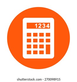 Calculator icon. Flat design style. Eps 10