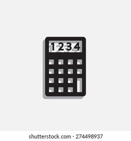 Calculator icon. Flat design style. Eps 10