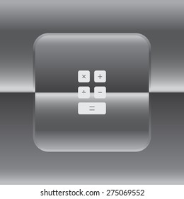 Calculator icon. Flat design style. Eps 10