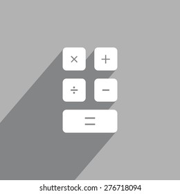 Calculator icon. Flat design style. Eps 10