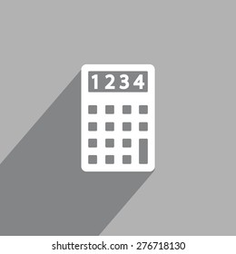 Calculator icon. Flat design style. Eps 10