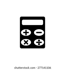 Calculator icon. Flat design style