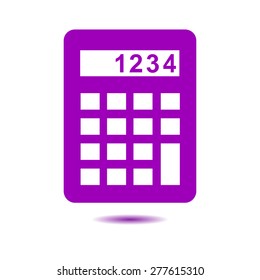 Calculator icon. Flat design style. Eps 10
