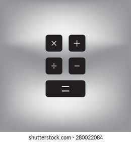 Calculator icon. Flat design style. Eps 10