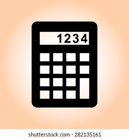 Calculator icon. Flat design style. Eps 10
