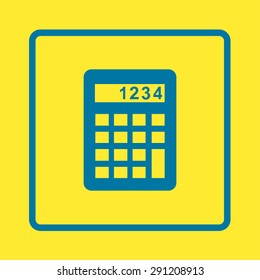 Calculator icon. Flat design style. Eps 10