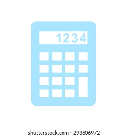 Calculator icon. Flat design style. Eps 10