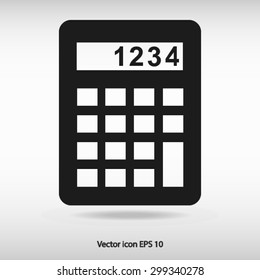 Calculator icon. Flat design style. Eps 10