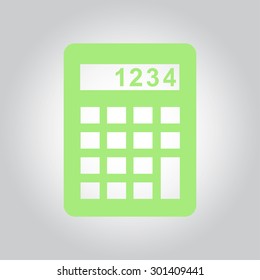 Calculator icon. Flat design style. Eps 10