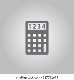 Calculator icon. Flat design style. Eps 10