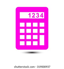 Calculator icon. Flat design style. Eps 10