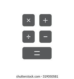 Calculator icon. Flat design style. Eps 10