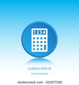 Calculator icon. Flat design style. Eps 10