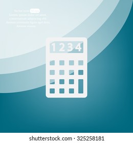 Calculator icon. Flat design style. Eps 10
