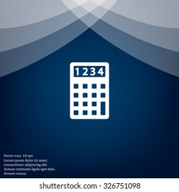 Calculator icon. Flat design style. Eps 10