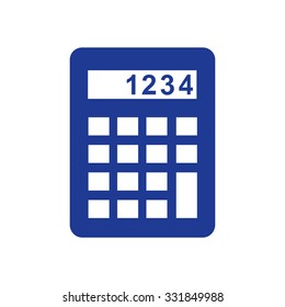 Calculator icon. Flat design style. Eps 10