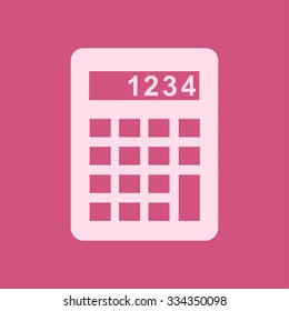 Calculator icon. Flat design style. Eps 10