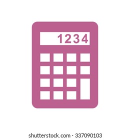 Calculator icon. Flat design style. Eps 10