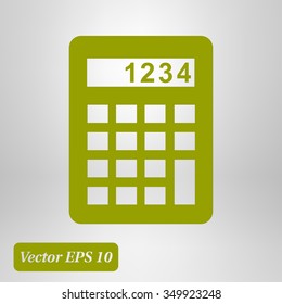 Calculator icon. Flat design style. Eps 10