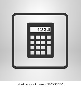 Calculator icon. Flat design style. Eps 10