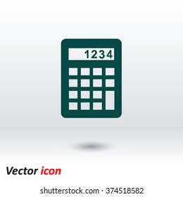 Calculator icon. Flat design style. Eps 10