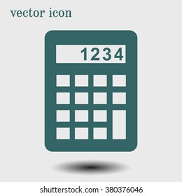 Calculator icon. Flat design style. Eps 10