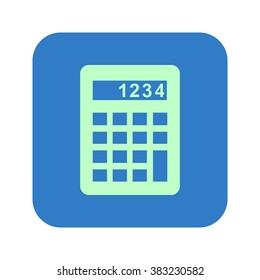 Calculator icon. Flat design style. Eps 10