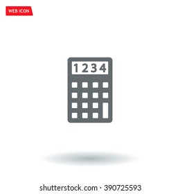 Calculator icon. Flat design style. Eps 10