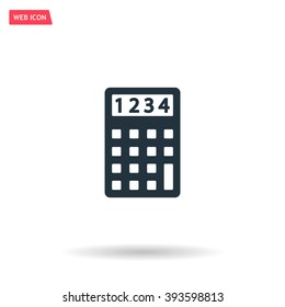Calculator icon. Flat design style. Eps 10