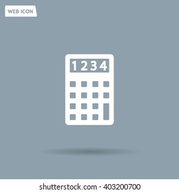 Calculator icon. Flat design style. Eps 10