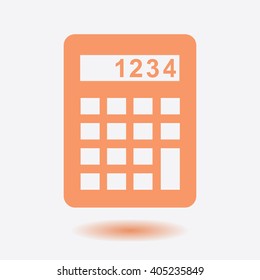Calculator icon. Flat design style. Eps 10