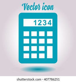 Calculator icon. Flat design style. Eps 10