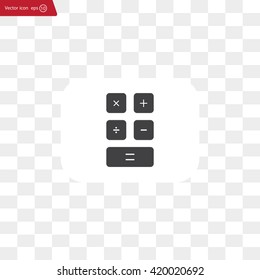 Calculator icon. Flat design style. Eps 10