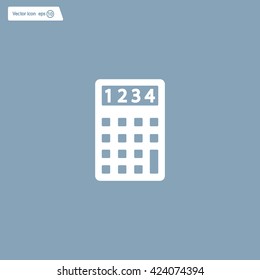 Calculator icon. Flat design style. Eps 10