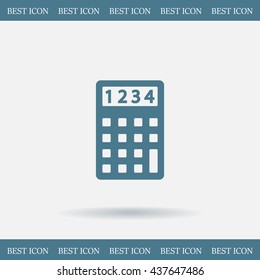 Calculator icon. Flat design style. Eps 10