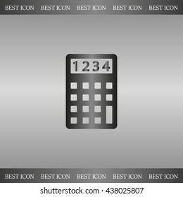 Calculator icon. Flat design style. Eps 10